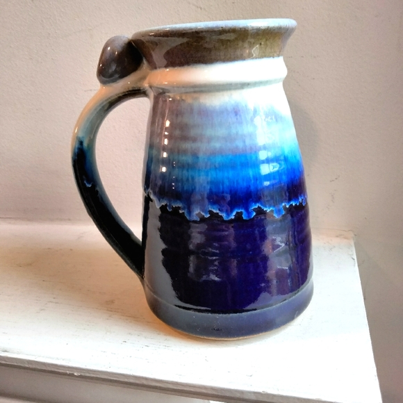 Artist Signed Fred Dink artisan mug stine 6" - Picture 1 of 7